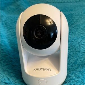 NIB Smart Pan-Tilt Indoor Camera White Kadymay Full HD Wireless Motion Detect